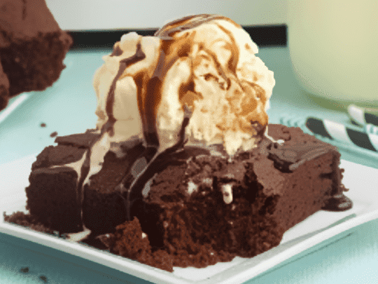 Brownie with Ice cream