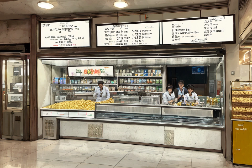 Lobby and ticket counter area